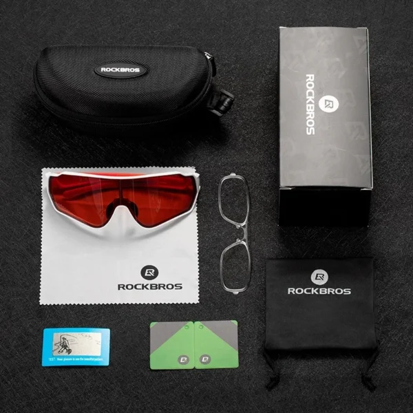 ROCKBROS Polarized Cycling Glasses Clear Bike Glasses Eyewear UV400 Outdoor Sport Sunglasses Men Women Cycling Sunglasses - Image 6