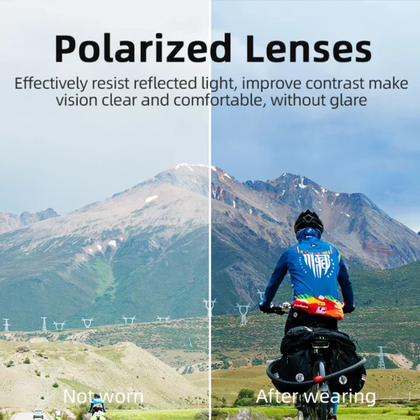 ROCKBROS Cycling Glasses MTB Road Bike Polarized Sunglasses UV400 Protection Ultra-light Unisex Bicycle Eyewear Sport Equipment - Image 5