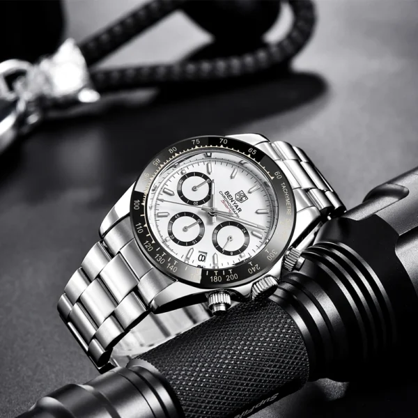 BENYAR 2021 New Men Quartz Wristwatches Chronograph Men Watch 30M Diving Watch Business Automatic Watch for Men montre homme - Image 5