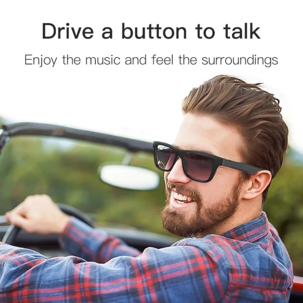 E10 Smart Glasses Bone Conduction Headphones Replaceable Prescription Lenses Bluetooth Earphone Stereo Music Sunglasses Ear Hook - Image 6