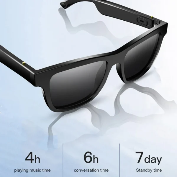 E10 Smart Glasses Bone Conduction Headphones Replaceable Prescription Lenses Bluetooth Earphone Stereo Music Sunglasses Ear Hook - Image 4