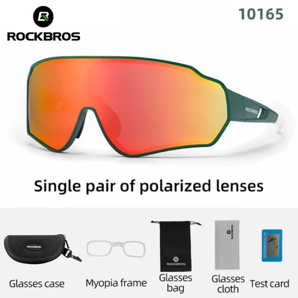 ROCKBROS Polarized Cycling Glasses Clear Bike Glasses Eyewear UV400 Outdoor Sport Sunglasses Men Women Cycling Sunglasses - Image 2