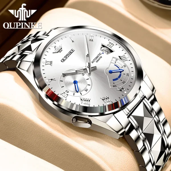OUPINKE Mechanical Watch Men Top Brand Luxury Watch Automatic Waterproof Original Genuine Business Wristwatch Relogio Masculino