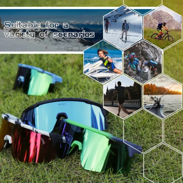 New Cycling Glasses MTB Cycling Sunglasses Men Cycling Goggles UV400 Eyewear Outdoor Bicycle Glasses Women Polarized Sport Glas - Image 3