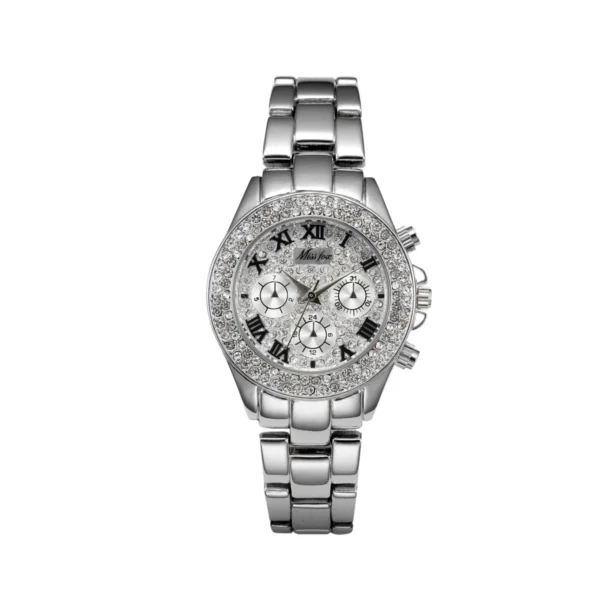 Aokaishen Womens Watch Shockproof Waterproof Luxury Ladies Ar Metal Watch bracelets Rhinestone Bu Cheap Watches Dropshipping - Image 4