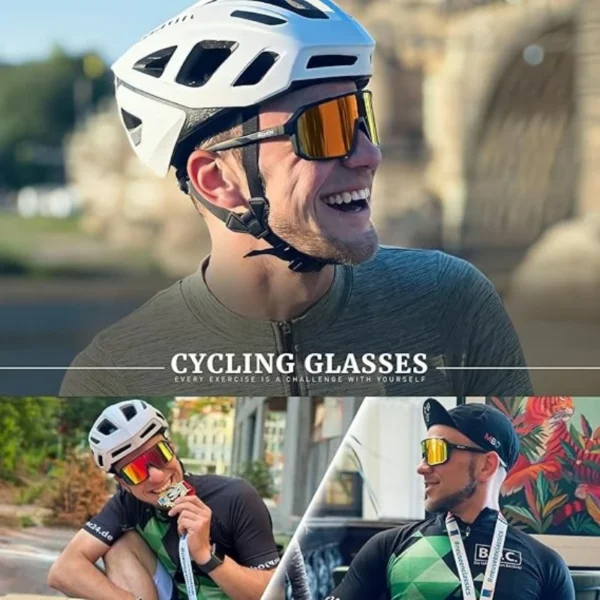 SCVCN New Cycling Glasses Sport Sunglasses MTB BMX Men Women Running Driving Fishing Golf Bicycle Goggles - Image 2