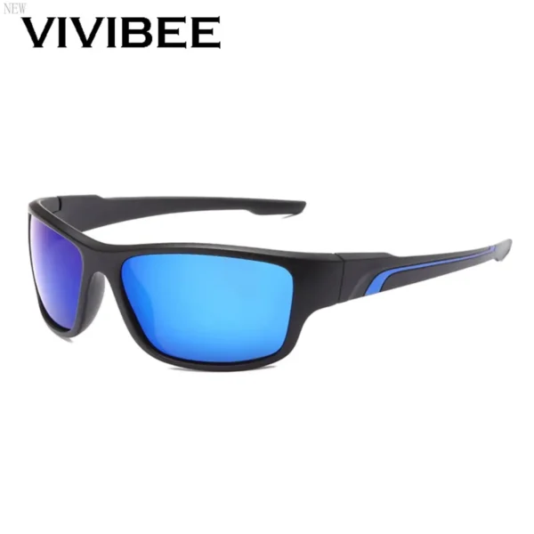 New Matte Black Frame Man Cycling Sunglasses Sports Goggle Bicycles 2024 Women's Blue Mirror Lens Riding Glasses
