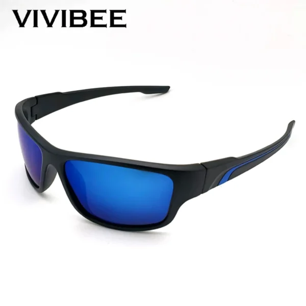 New Matte Black Frame Man Cycling Sunglasses Sports Goggle Bicycles 2024 Women's Blue Mirror Lens Riding Glasses - Image 2