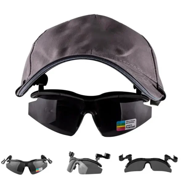 Adjustable Tac Outdoor Polarized Fishing Glasses Hat Visors Sport Clips Hat Clip On Sunglasses For Biking Hiking Golf Eyewear - Image 3