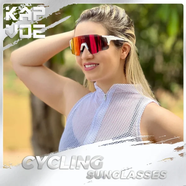New Polarized Cycling Sunglasses Camping Bicycle Cycling Glasses UV400 Boys Bike Eyewear Outdoor MTB Fishing Sport Goggles - Image 2
