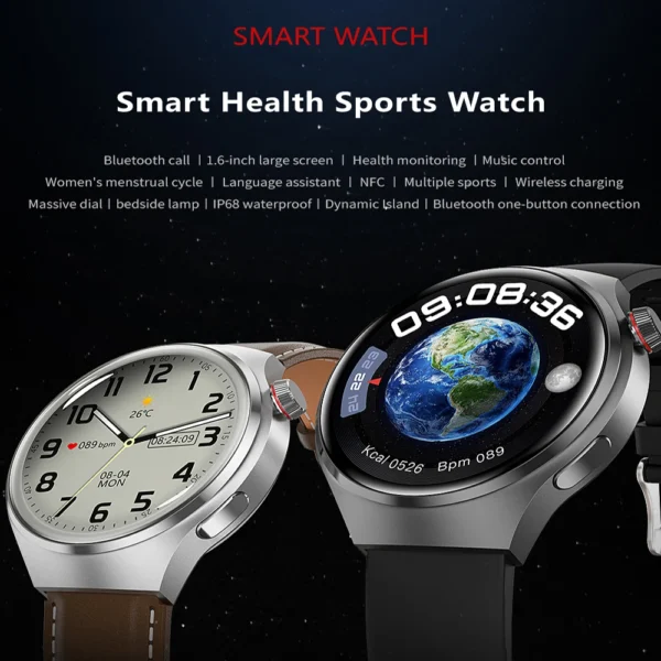 Smartwatch Men GT4 Pro 360*360 HD Screen Heart Rate Bluetooth Call IP68 Waterproof NFC Smart Watches 2023 New For Huawei Xiaomi - Image 4