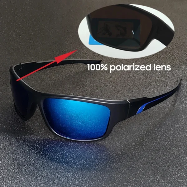 New Matte Black Frame Man Cycling Sunglasses Sports Goggle Bicycles 2024 Women's Blue Mirror Lens Riding Glasses - Image 4
