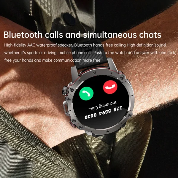 Xiaomi Mijia AMOLED HD Screen Smart Watch Men Bluetooth Calling Smartwatch 2023 Fashion Outdoor Sports Heart Rate Monitor Clock - Image 2