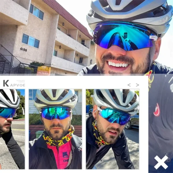 New 2023 Sport Sunglasses Road Bike Mountain Bicycle Cycl Glasses Riding Goggle Sports Eyewear Man Women Cycling Glasses - Image 3