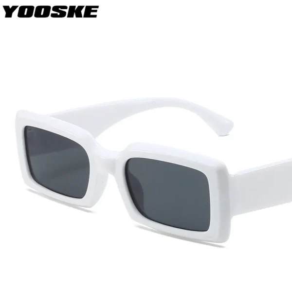 YOOSKE Rectangle Sunglasses for Women Men Luxury Brand Designer Square Sun Glasses Vintage Leopard Eyewear Shades UV400 Goggles - Image 4