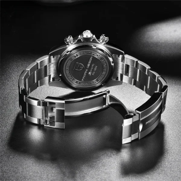 PAGANI DESIGN Top Luxury Brand Men Watches 100M Waterproof Quartz Wristwatch Sport Chronograph AR Sapphire mirror VK63 All Steel - Image 6