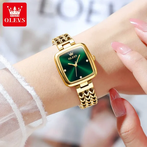 OLEVS Original Certification Brands Women's Watches Trend Simple Atmosphere Stainless Steel Waterproof Quartz Wrist watch Luxury - Image 3
