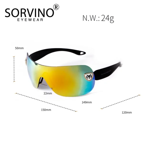 Fashion High Quality Oversized Cycling Sunglasses Men Brand Mirror Sport Shades Eyewear Outdoor Windproof Rimless Sun Glasses - Image 2