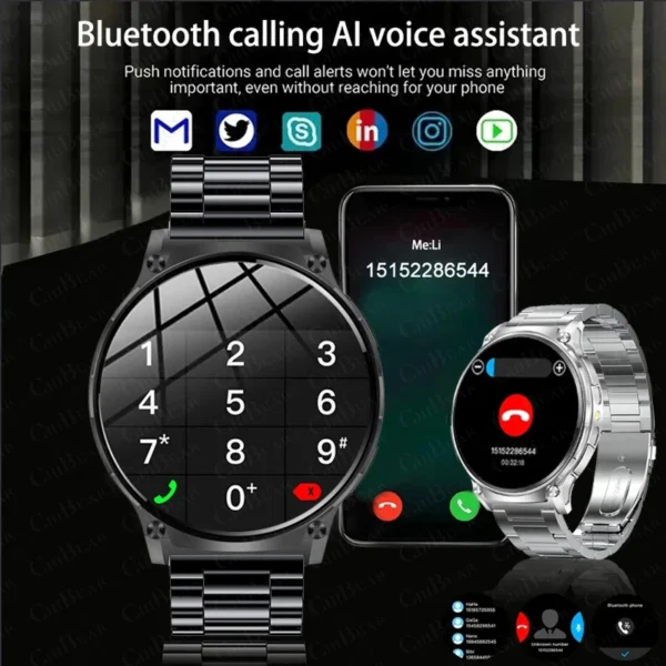 2024 New NFC Smart Watch Men ECG+PPG Compass Temperature GPS Sports Fitness Tracker Bluetooth Call Smartwatch For Huawei Watch 4 - Image 5