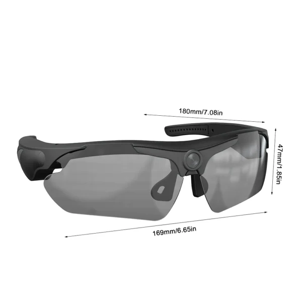 Wearable HD 1080P Camera Outdoor Cycling Glasses Polarized Lens Smart Camcorder Security Protection Video Record Mini Camera - Image 5