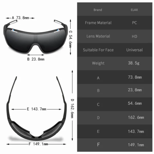 New Brand Sunglasses Men Women Sun Glasses Fishing Eyewear UV400 Cycling Hiking Baseball Softball Outdoor Sport Goggles - Image 4