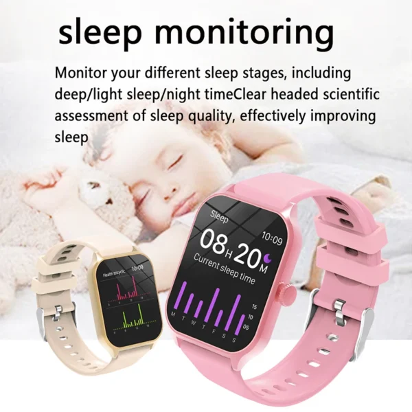 Smart watch men and women fitness sports watch real pedometer full touch screen bluetooth call digital smart watch - Image 3