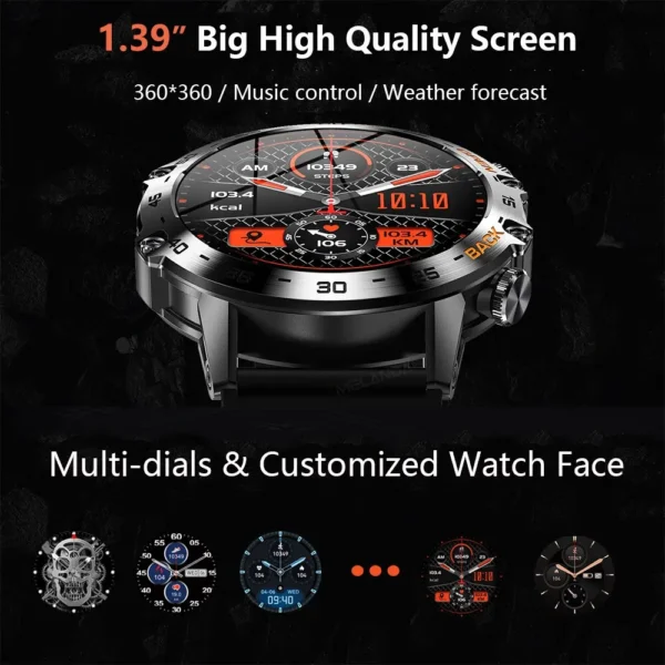 Xiaomi Mijia 1.39" Bluetooth Call Smart Watch Men Outdoor Sports Fitness Heart Rate Health Monitoring Smartwatch for Android IOS - Image 2