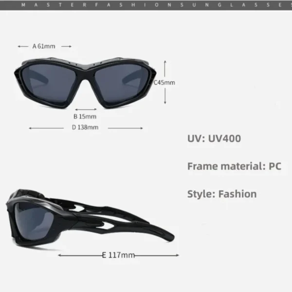 New Stylish, High-Quality, and Durable UV400 Protective Sport Sunglasses: Ultimate Outdoor Protection for Running, Riding, and F - Image 6