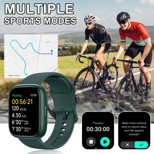Alexa Smart watch, wireless calling /dial, calling reminder and rejection, SMS reminder, Custom Wallpaper,for iPhone/Andriod - Image 4