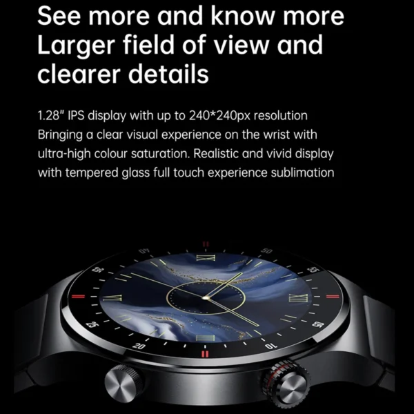 GPS ECG+PPG Bluetooth Call Smartwatch Sports Bracelet Waterproof Men's Smart Watch 2024 New For Huawei Xiaomi Android IOS - Image 3