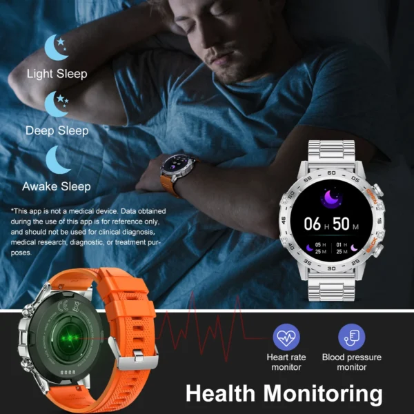 LIGE Smartwtach For Men 400mAh Outdoor Sport Bluetooth Calling Watches Health Monitoring Waterproof Smartwatch Man Reloj Hombre - Image 2