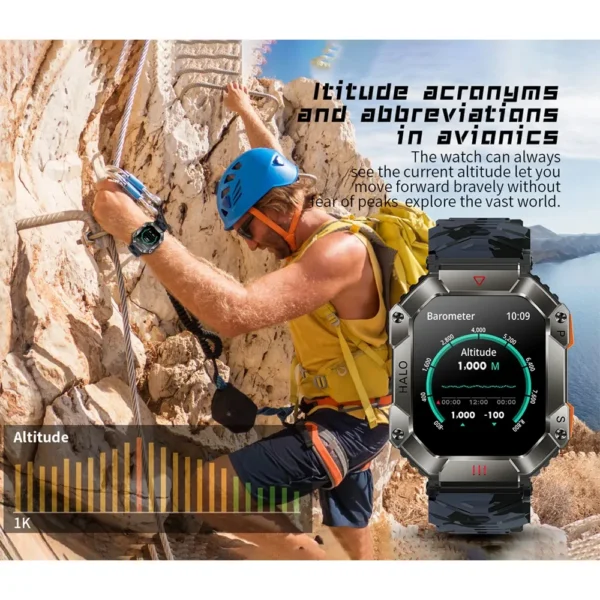 2024 New Bluetooth call Smart Watch Men IP68 Waterproof Outdoor Sports Fitness Tracker Health Monitor Smartwatch for Android IOS - Image 4