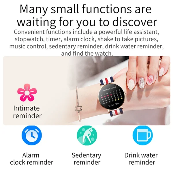 Xiaomi Mijia Ultrathin Smart Watch Women 1.36-inch AMOLED HD Pixel Display Always Shows Call Time Reminder Smartwatch - Image 6