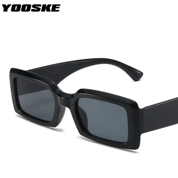 YOOSKE Rectangle Sunglasses for Women Men Luxury Brand Designer Square Sun Glasses Vintage Leopard Eyewear Shades UV400 Goggles - Image 3
