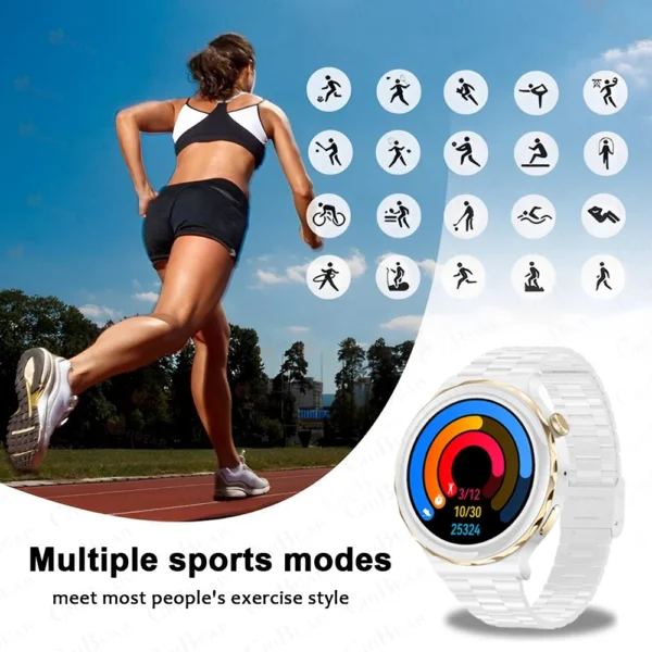 2024 New ECG+PPG SmartWatch Ladies Full Touch Screen Heart Rate Sports Fitness Watch Voice Call Waterproof Smart Watch Women+Box - Image 6