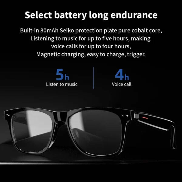 SENBONO Smart Glasses E13 Wireless BT 5.0 Sunglasses Outdoor Sport Hands-Free Call Music Headphone Anti-Blue Eyeglasses - Image 4