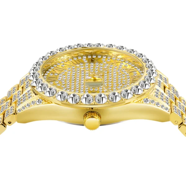 Aokaishen Ice Out Watch for Men Quartz Clock Luxury Rhinestone Business Waterproof Hip Hop Fashion Jewelry Gift 2023 New Trend - Image 5