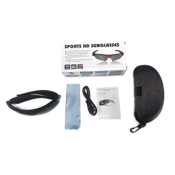 Wearable HD 1080P Camera Outdoor Cycling Glasses Polarized Lens Smart Camcorder Security Protection Video Record Mini Camera - Image 6