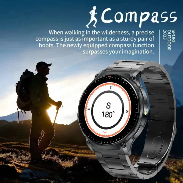 2024 New NFC Smart Watch Men ECG+PPG Compass Temperature GPS Sports Fitness Tracker Bluetooth Call Smartwatch For Huawei Watch 4 - Image 6