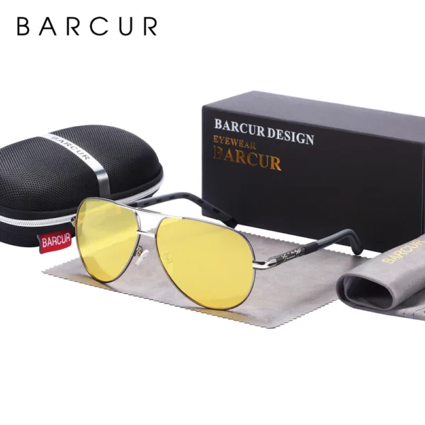 BARCUR Men sunglasses Polarized UV400 Protection Driving Sun Glasses Women Male Oculos de sol - Image 6
