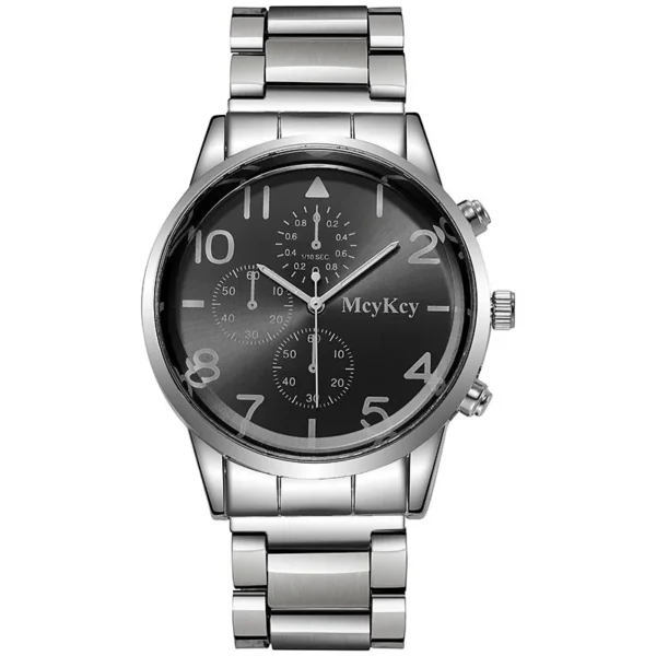 2022 Fashion Mens Watches Luxury Stainless Steel Quartz Wristwatch Calendar Luminous Clock Men Business Casual Watch