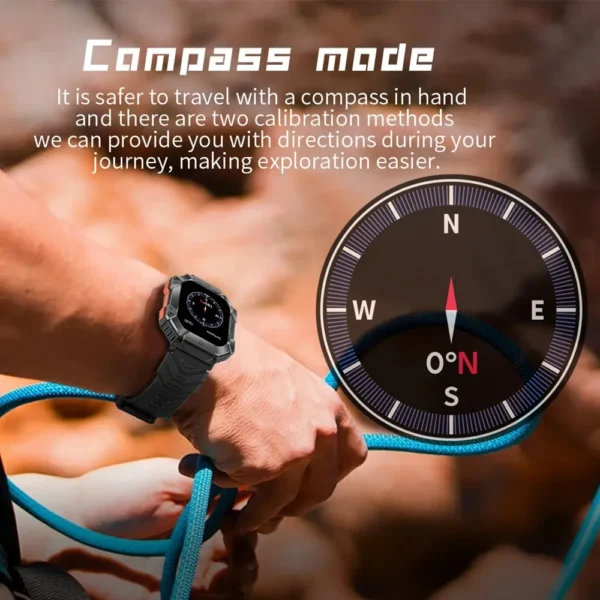 2024 New Bluetooth call Smart Watch Men IP68 Waterproof Outdoor Sports Fitness Tracker Health Monitor Smartwatch for Android IOS - Image 5