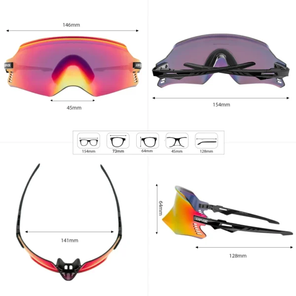 New 2023 Sport Sunglasses Road Bike Mountain Bicycle Cycl Glasses Riding Goggle Sports Eyewear Man Women Cycling Glasses - Image 6