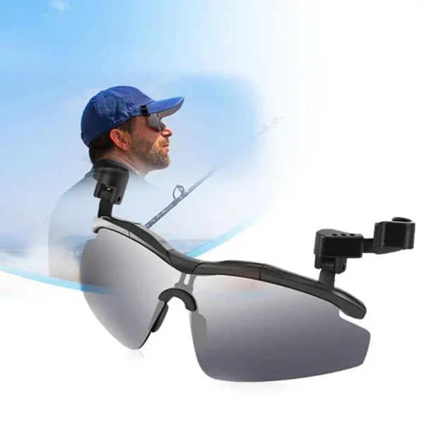 Adjustable Tac Outdoor Polarized Fishing Glasses Hat Visors Sport Clips Hat Clip On Sunglasses For Biking Hiking Golf Eyewear - Image 5