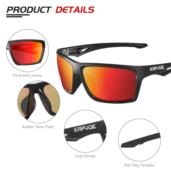 UV400 Men's Fashion Sunglasses Polarized Sunglasses Sport Driving Glasses Women Classic Male Eyewear Travel Fishing Sunglasses - Image 3