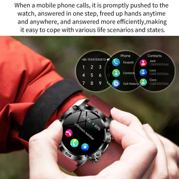 2024 New ECG+PPG Sport Smart Watch 466*466 AMOLED 1.43 Inch BMI Body Fat Blood Composition Heart Rate Bluetooth Call Smartwatch - Image 3