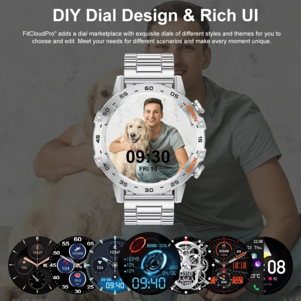 LIGE Smartwtach For Men 400mAh Outdoor Sport Bluetooth Calling Watches Health Monitoring Waterproof Smartwatch Man Reloj Hombre - Image 4