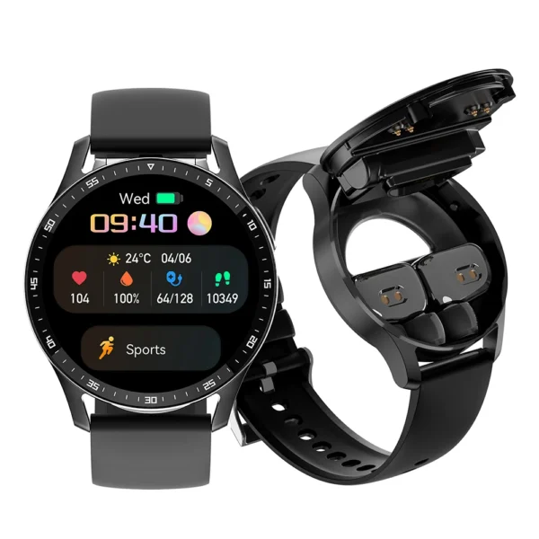 GEJIAN X7 Headset Smart Watch TWS Two In One Wireless Bluetooth Dual Headset Call Health Monitor Sport Music Smartwatch 2023 New - Image 5