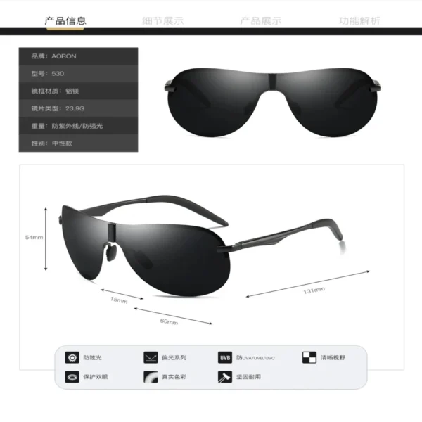 New men's Polarized Sunglasses Glasses Driving Glasses Supply Goods Sport Women Fashion Glasses Men Cycling Bike Designer Hiking - Image 4