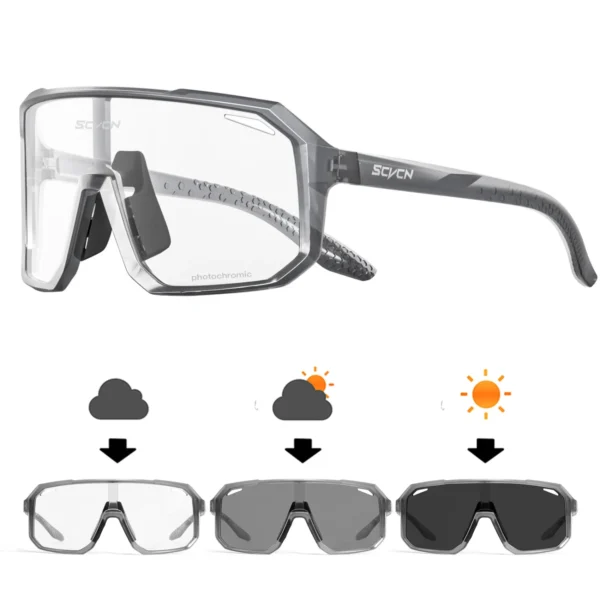 New Men Women Outdoor Sport Photochromic Sunglasses Bike Glasses MTB Bicycle Cycling Eyewear UV400 Goggles Cycling Sunglasses